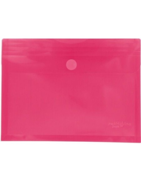 PAQ 5 CARPETA SOBRE Fº FUCSIA CON FUELLE VELCRO PP MULTILIN